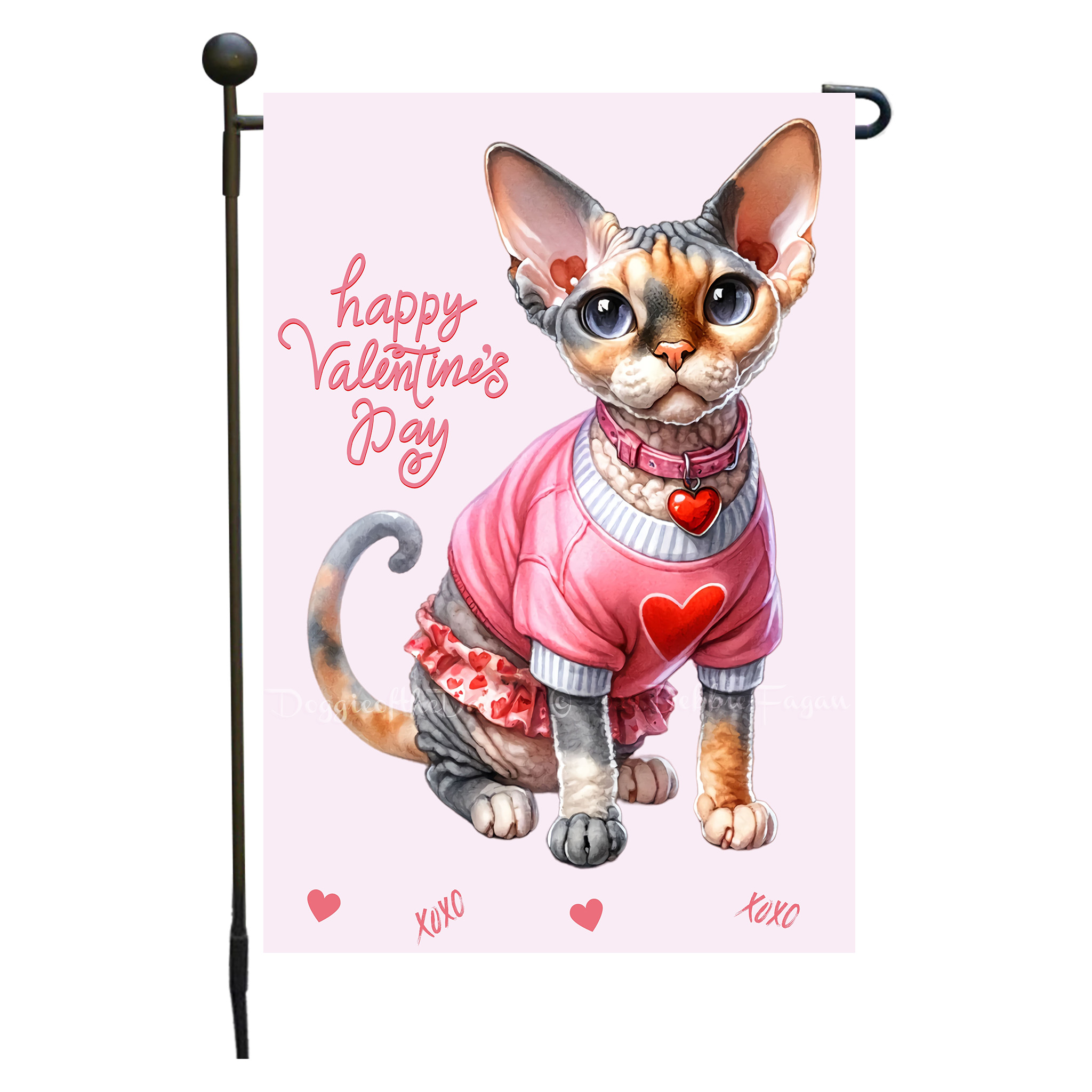 Flagge Valentinstag Katze Garten personalisiert doppelseitig NEU - Bild 43 von 103