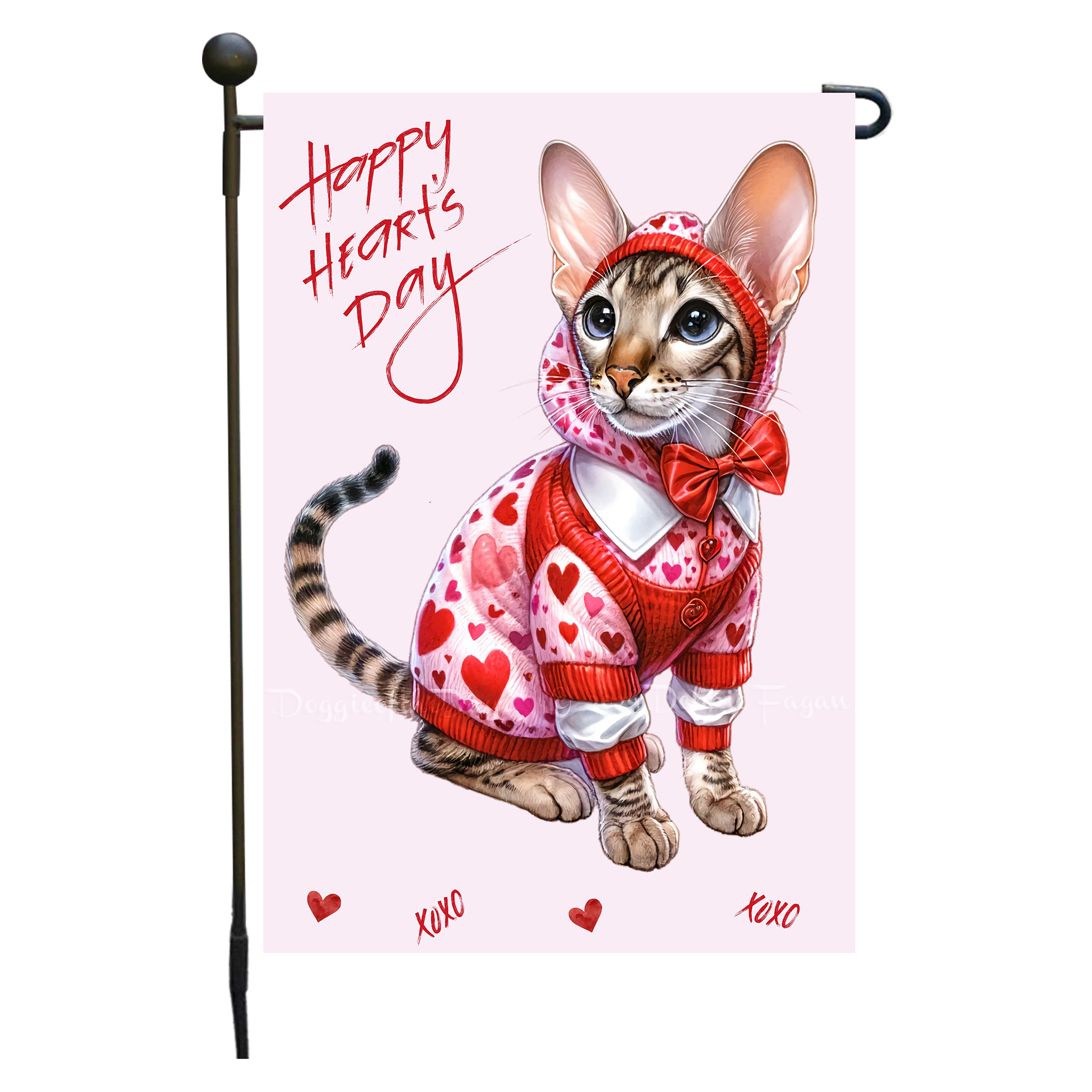Flagge Valentinstag Katze Garten personalisiert doppelseitig NEU - Bild 59 von 103