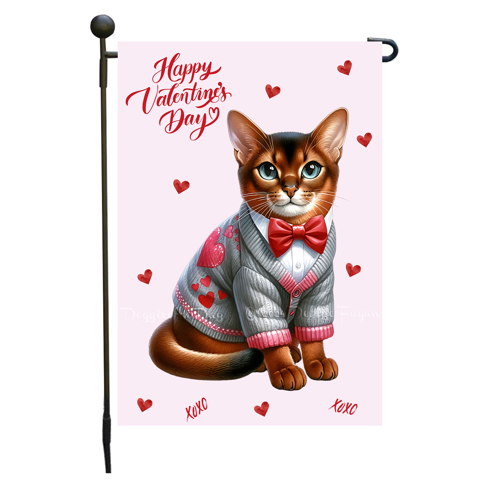 Flagge Valentinstag Katze Garten personalisiert doppelseitig NEU - Bild 7 von 103