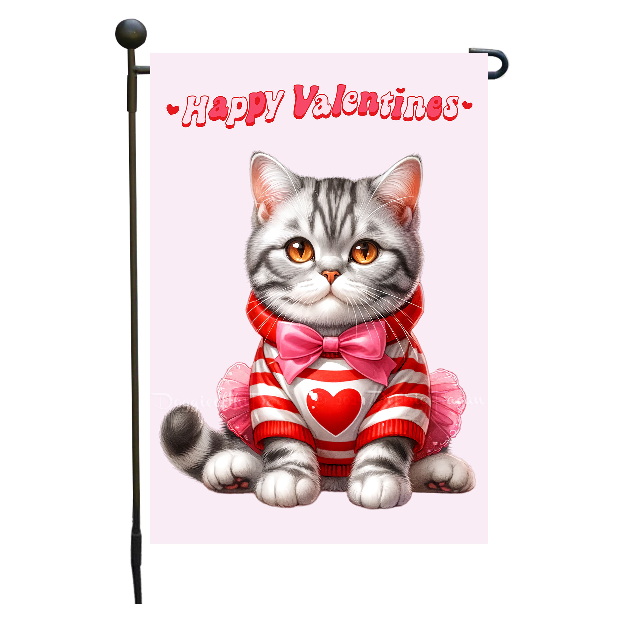 Flagge Valentinstag Katze Garten personalisiert doppelseitig NEU - Bild 14 von 103