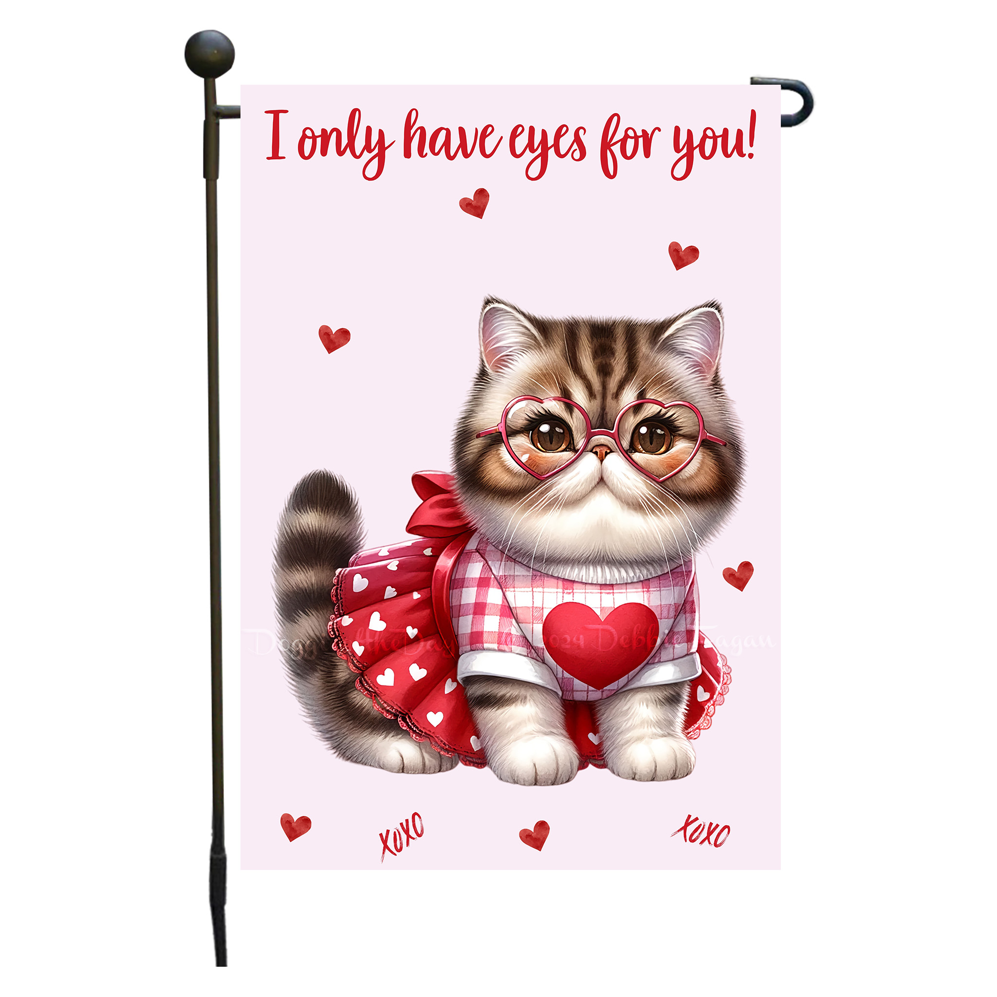 Flagge Valentinstag Katze Garten personalisiert doppelseitig NEU - Bild 57 von 103