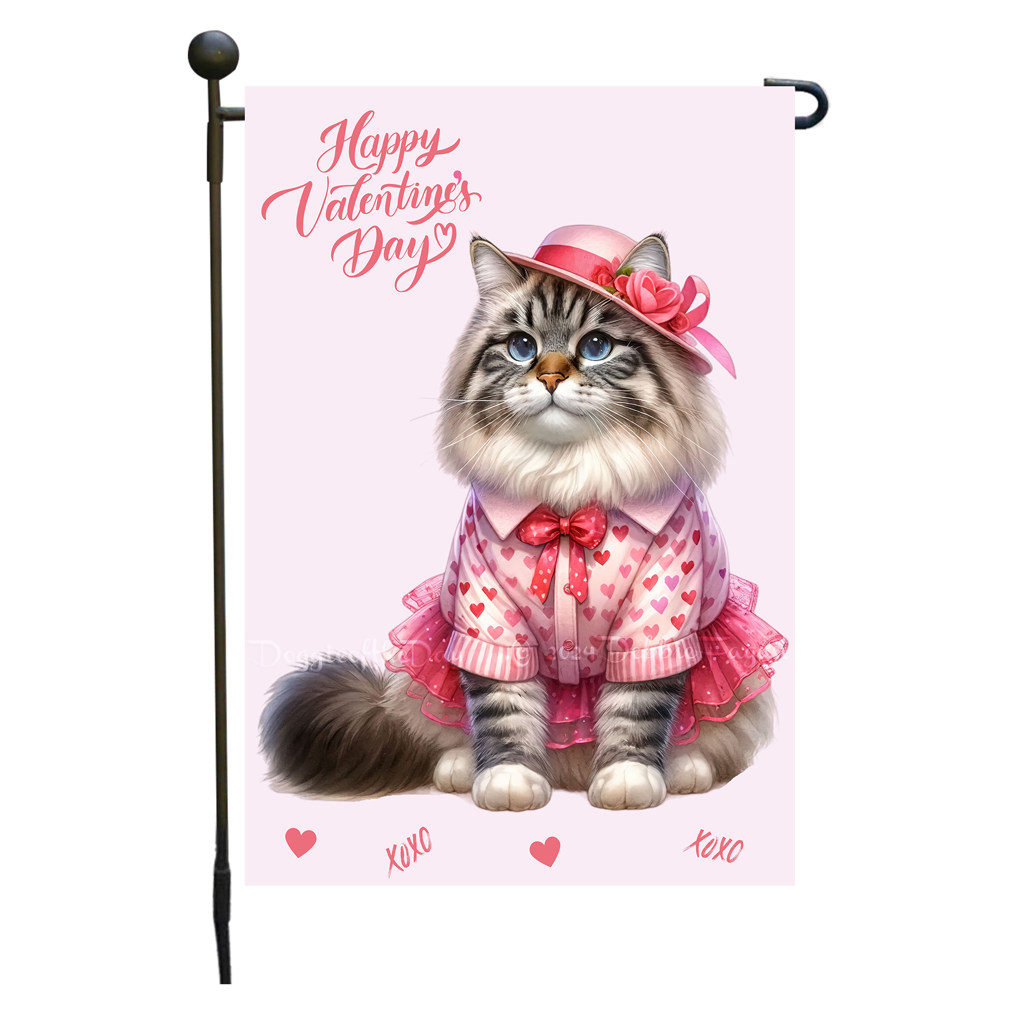 Flagge Valentinstag Katze Garten personalisiert doppelseitig NEU - Bild 30 von 103