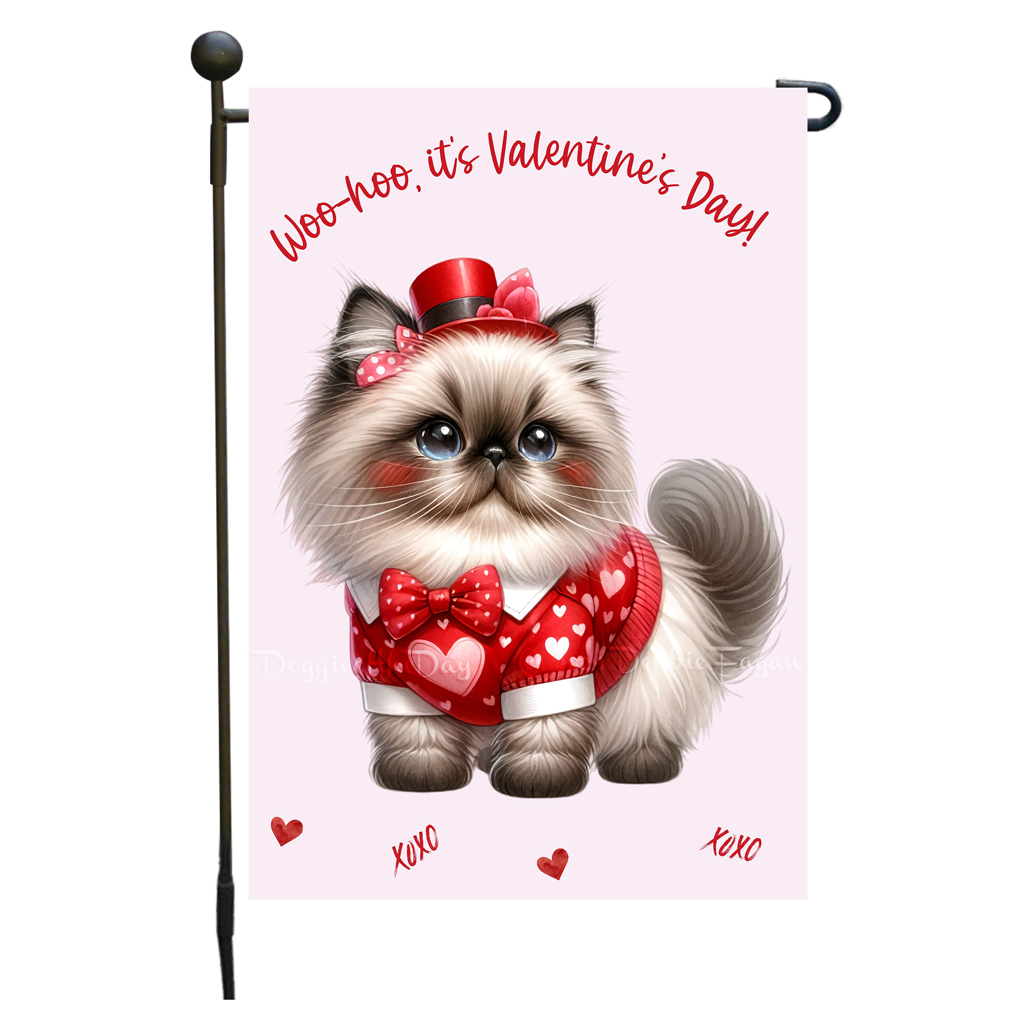 Flagge Valentinstag Katze Garten personalisiert doppelseitig NEU - Bild 32 von 103