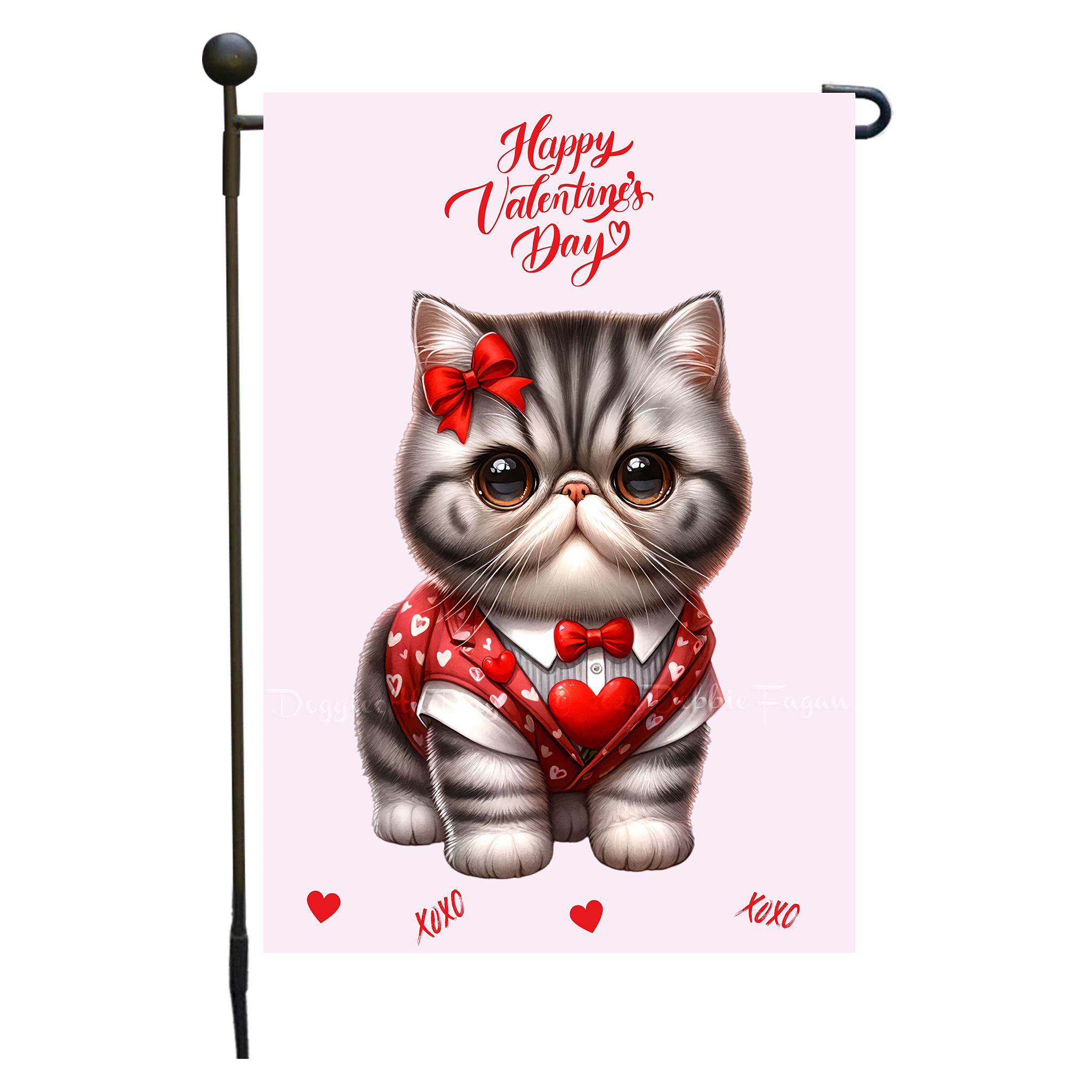 Flagge Valentinstag Katze Garten personalisiert doppelseitig NEU - Bild 103 von 103