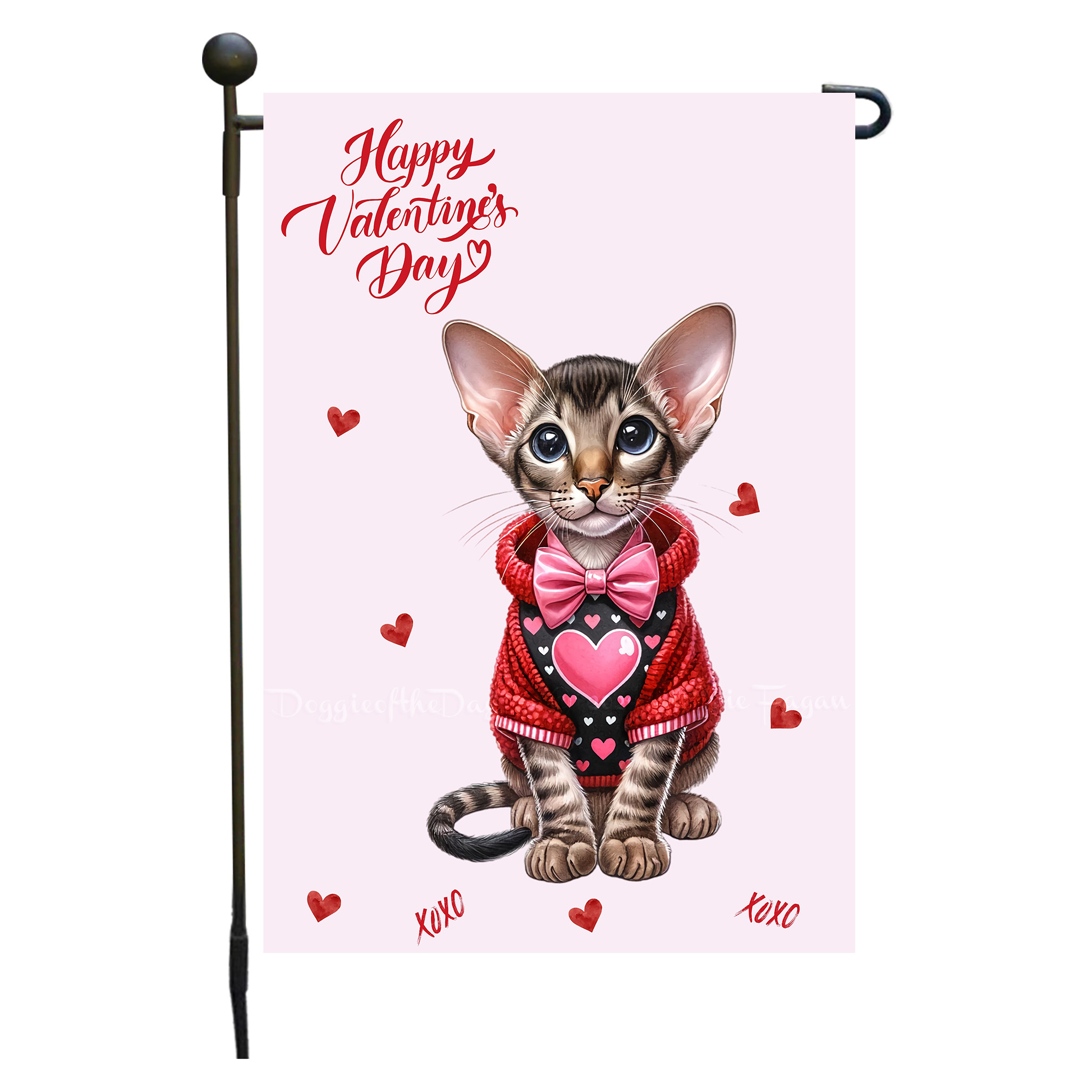 Flagge Valentinstag Katze Garten personalisiert doppelseitig NEU - Bild 61 von 103