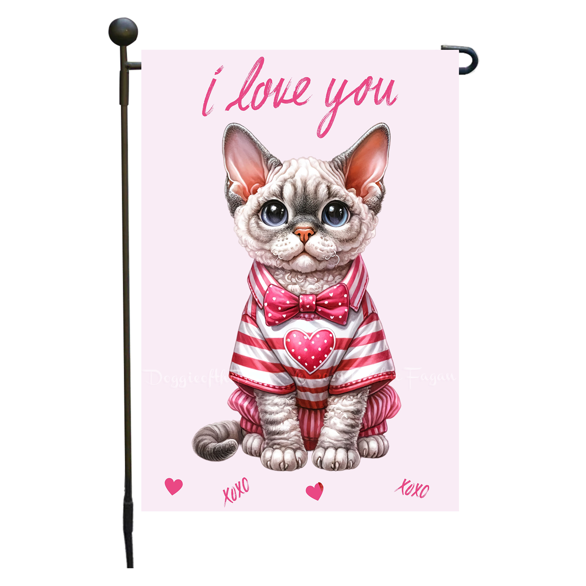 Flagge Valentinstag Katze Garten personalisiert doppelseitig NEU - Bild 80 von 103