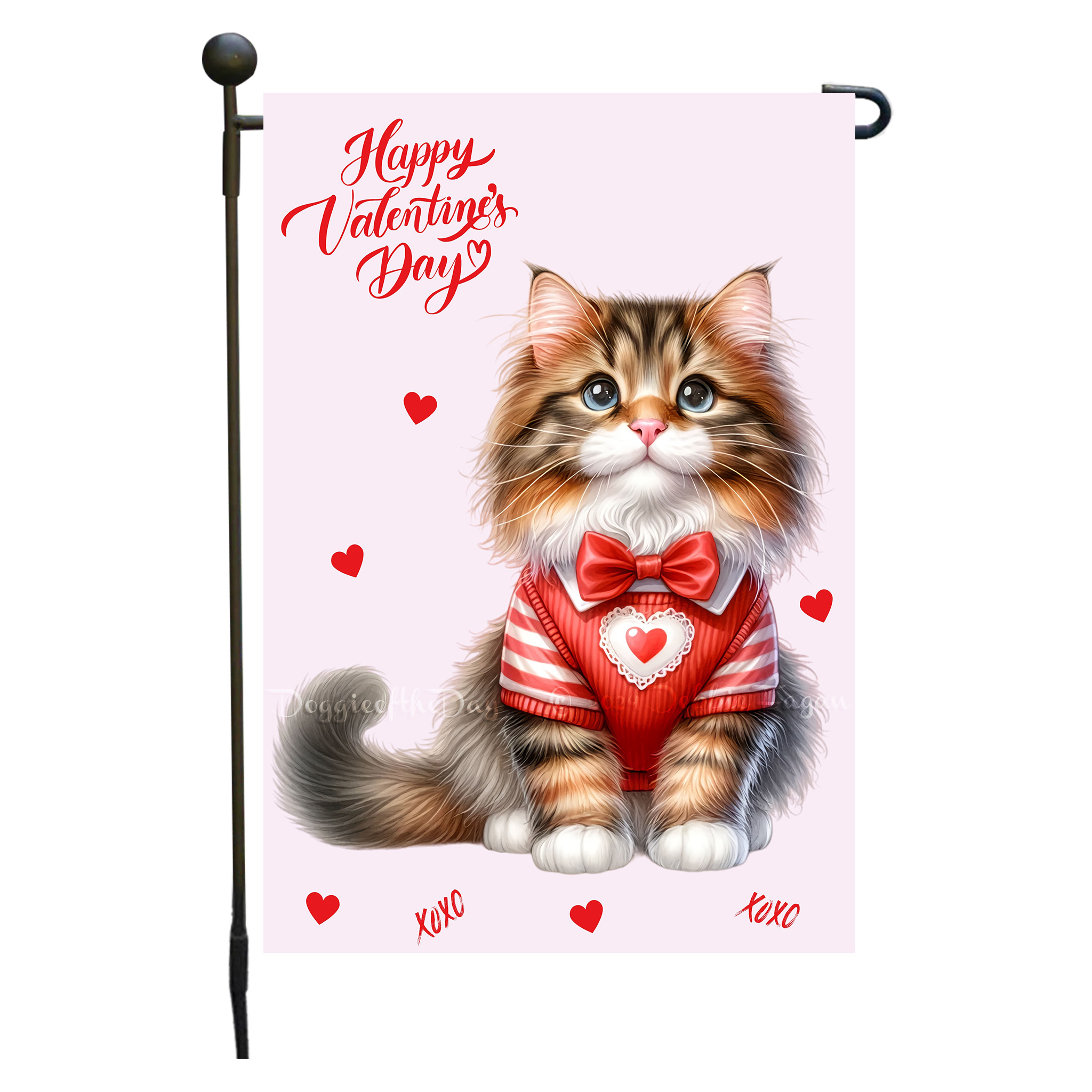 Flagge Valentinstag Katze Garten personalisiert doppelseitig NEU - Bild 79 von 103