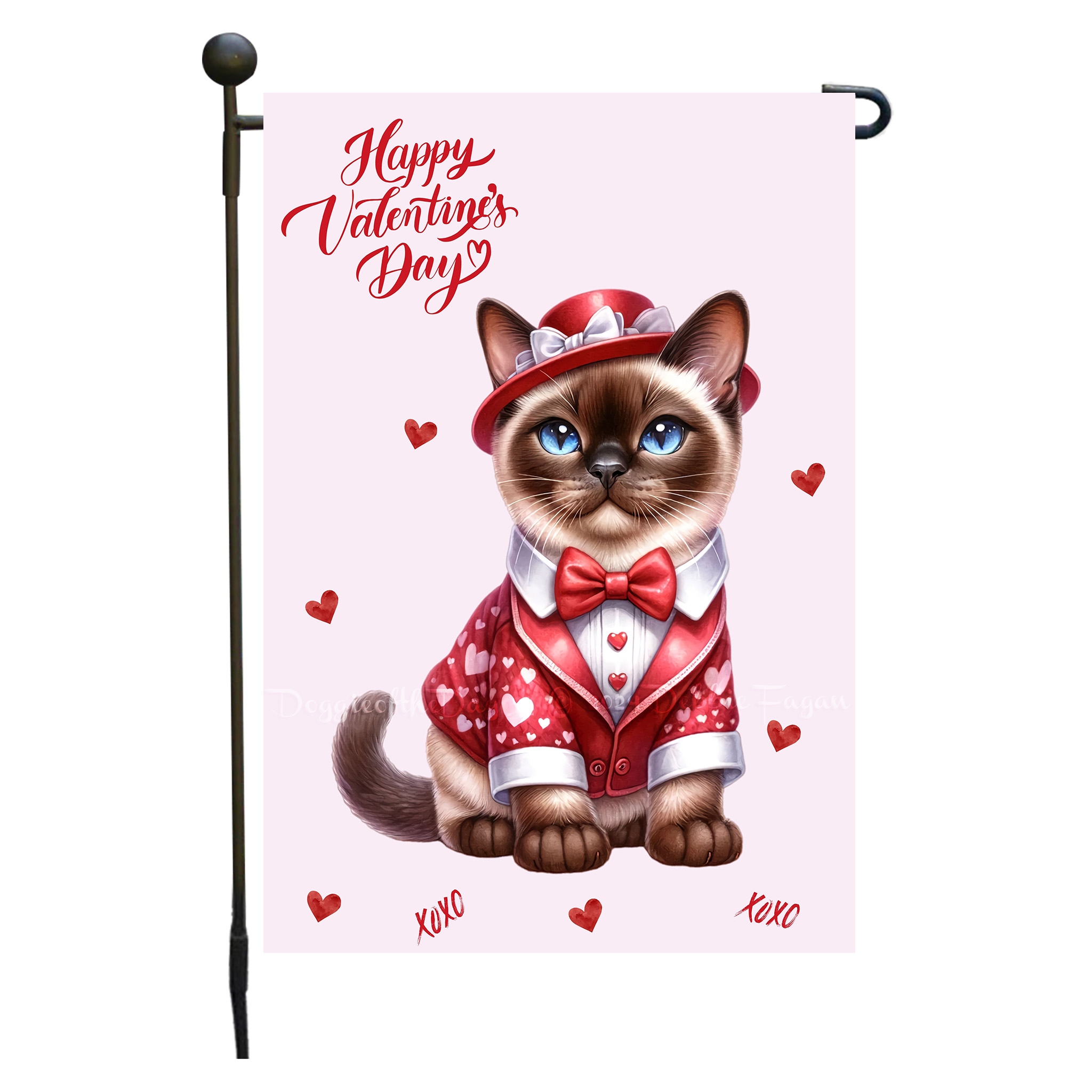 Flagge Valentinstag Katze Garten personalisiert doppelseitig NEU - Bild 33 von 103