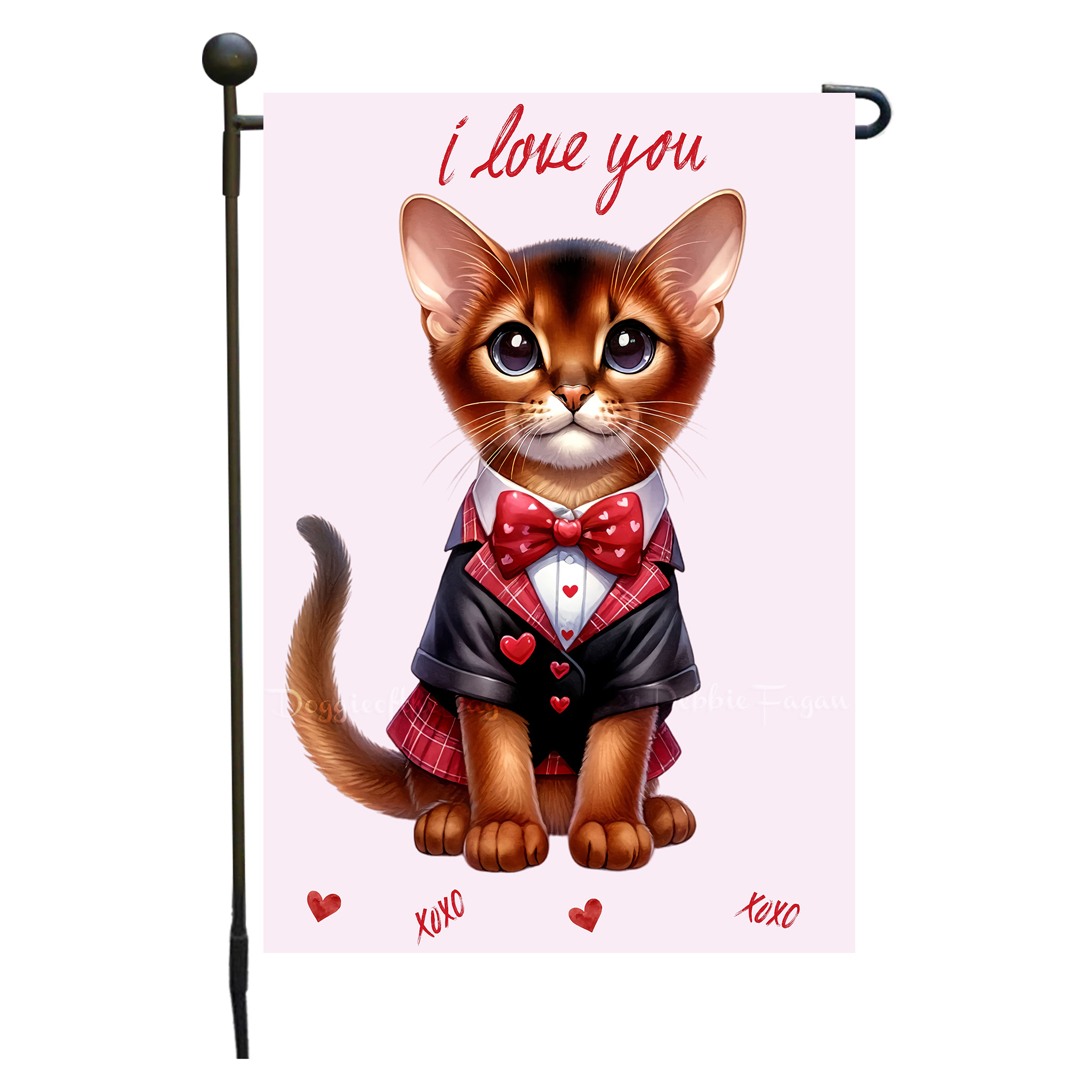 Flagge Valentinstag Katze Garten personalisiert doppelseitig NEU - Bild 8 von 103